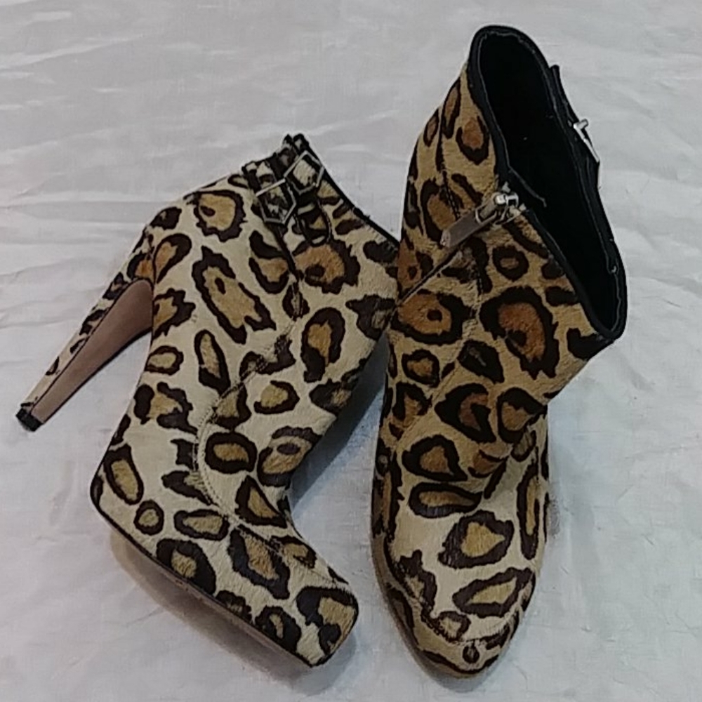 Sam Edelman Leopard Print Booties